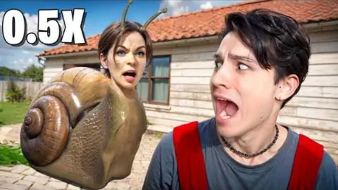 СКУЛБОЙ но НА 0.5Х СКОРОСТИ! СЛОУМО ЧЕЛЛЕНДЖ! ИСПЫТАНИЕ В SCHOOLBOY RUNAWAY — видео